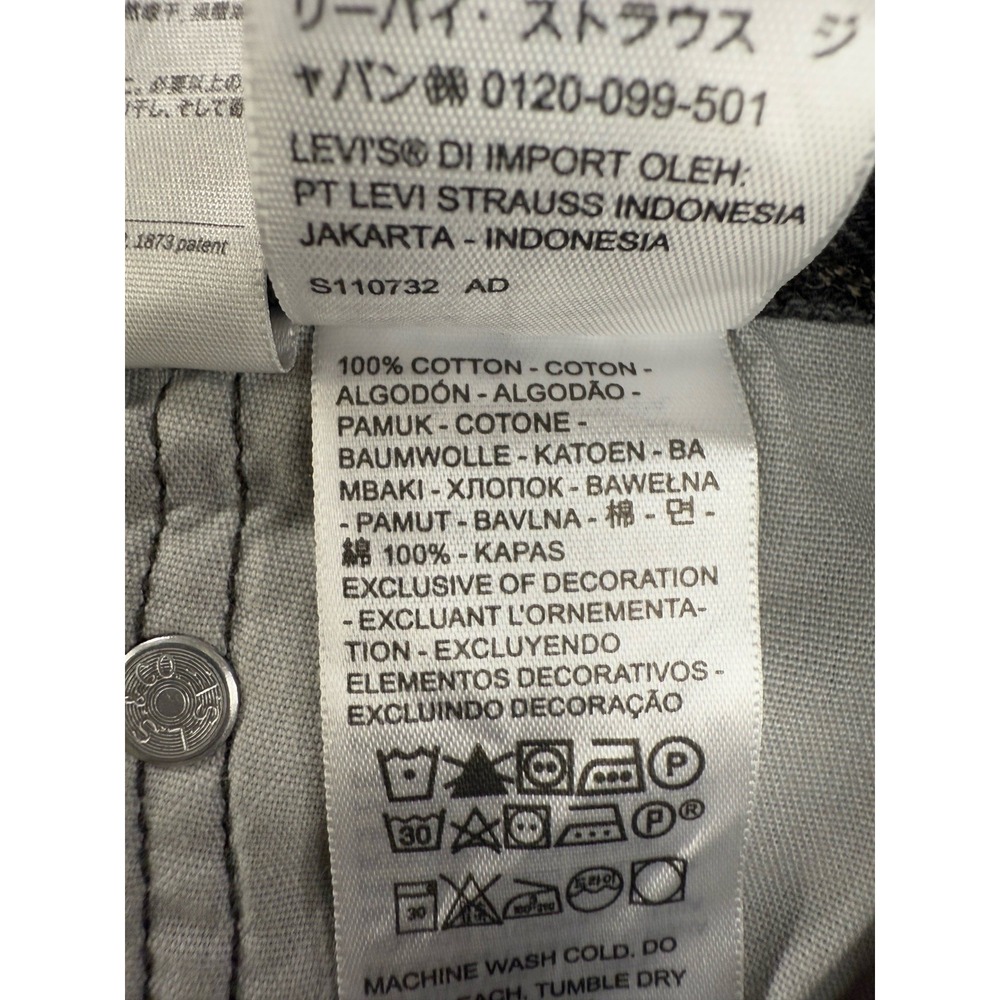 Levi's Premium 501 90's Jean Women's 29x32 Straight Leg Mid Rise Modern Big E - Picture 10 of 16